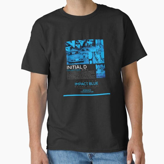 Impact Blue Street wear apparel merch Initial D Classic T-Shirt for Sale by TheSlipstream