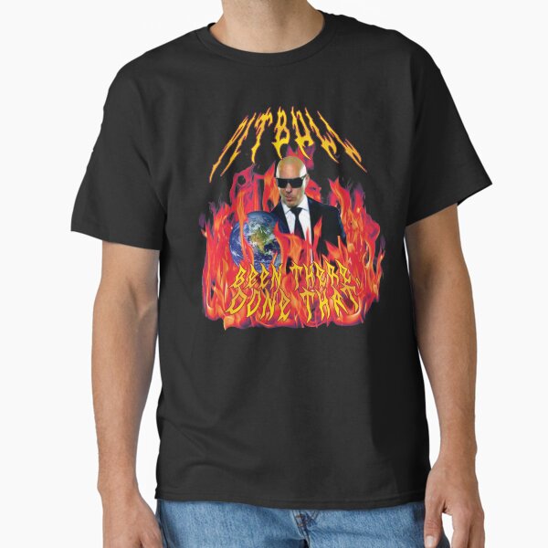 heavy metal pitbull with flames Classic T-Shirt for Sale by PigSucculent