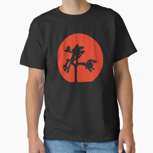 Joshua Tree Red Sky at Night Classic T-Shirt for Sale by digsy