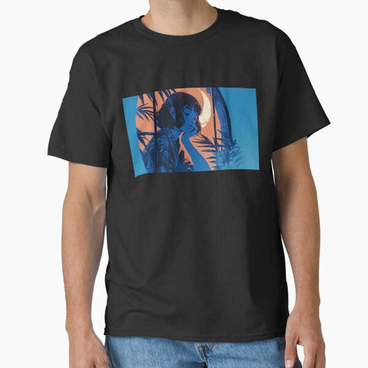 "Oriental Lofi Anime Illustration" Classic T-Shirt for Sale by cocorf