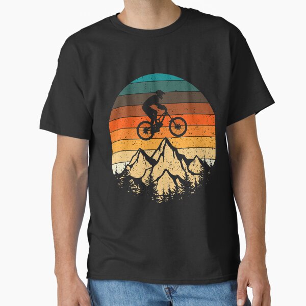 Mountainbike Downhill Retro Vintage Gift Classic T-Shirt by DelightfulDude