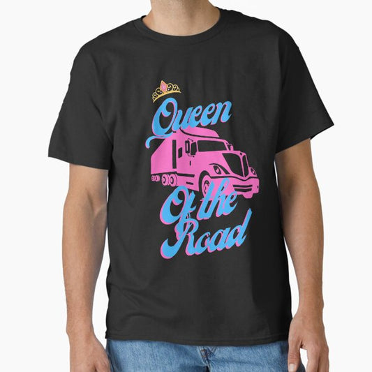 "Queen Of The Road." Classic T-Shirt for Sale by LuckyThirteenUK