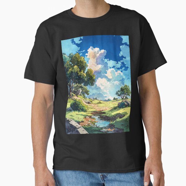 "Chill Lofi Nature Art" Classic T-Shirt for Sale by bapupa