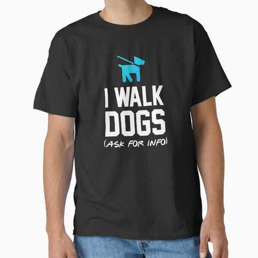Official Dog Walker Professional Service Advertise Classic T-Shirt for Sale by JackCurtis1991