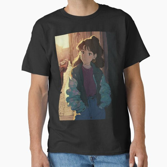 "Cozy Lofi Anime Vibes" Classic T-Shirt for Sale by bapupa