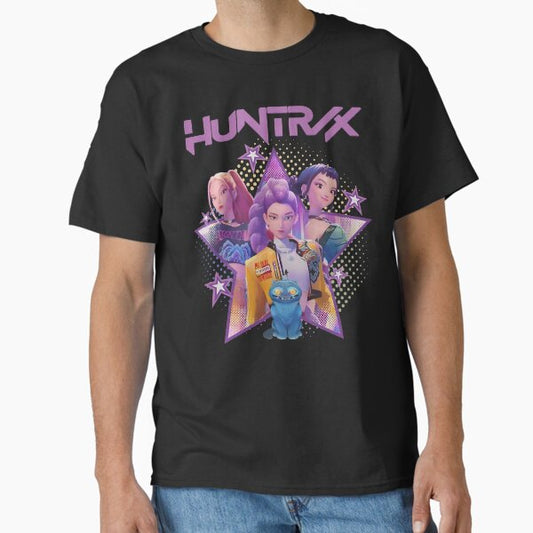 HUNTR/X - HUNTRIX Kpop Demon Hunter Girl Group – Rumi Zoey Jinu KDPh Dark Idol Aesthetic Design Classic T-Shirt for Sale by TheErasStore