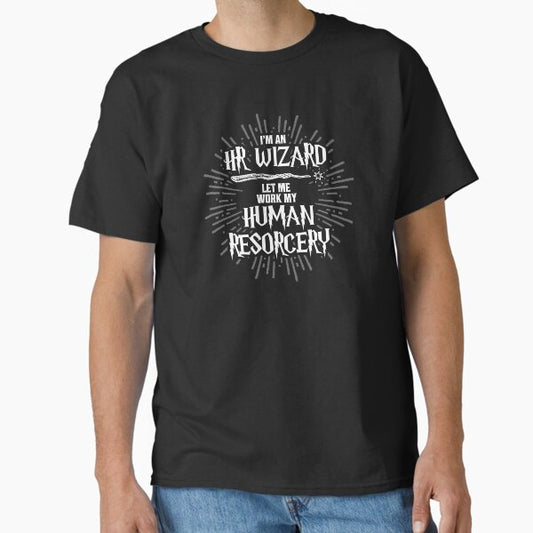 HR Wizard Human Resourcery Funny Gift for Human Resources Classic T-Shirt for Sale by kwillhoite