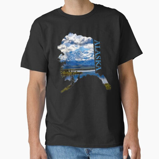 State of Alaska Outline Classic T-Shirt for Sale by gorff