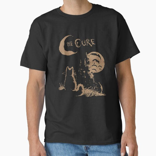 The Cure Cat Moon 90s Alt Indie Rock band For Men, For Women, Cat Lover Gift Classic T-Shirt for Sale by KoryYarris