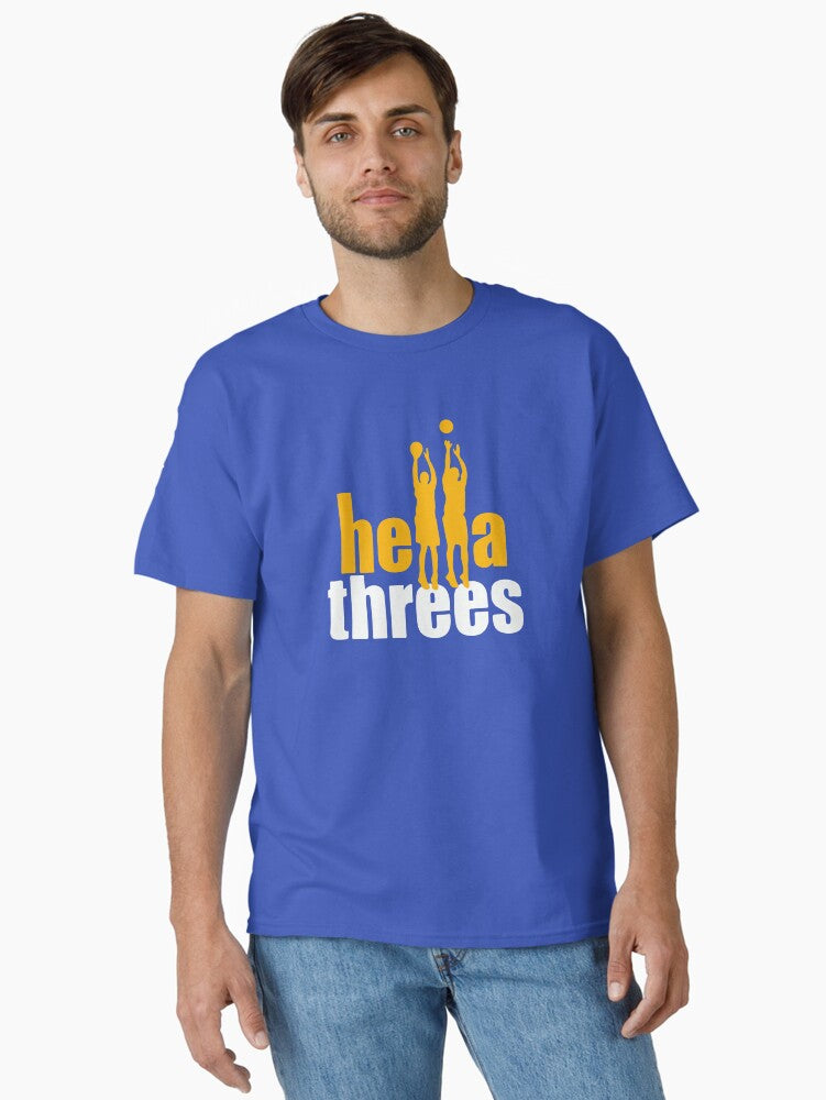 Hella Threes Classic T-shirt | Trendy Graphic Tee | Casual Unisex T-shirt