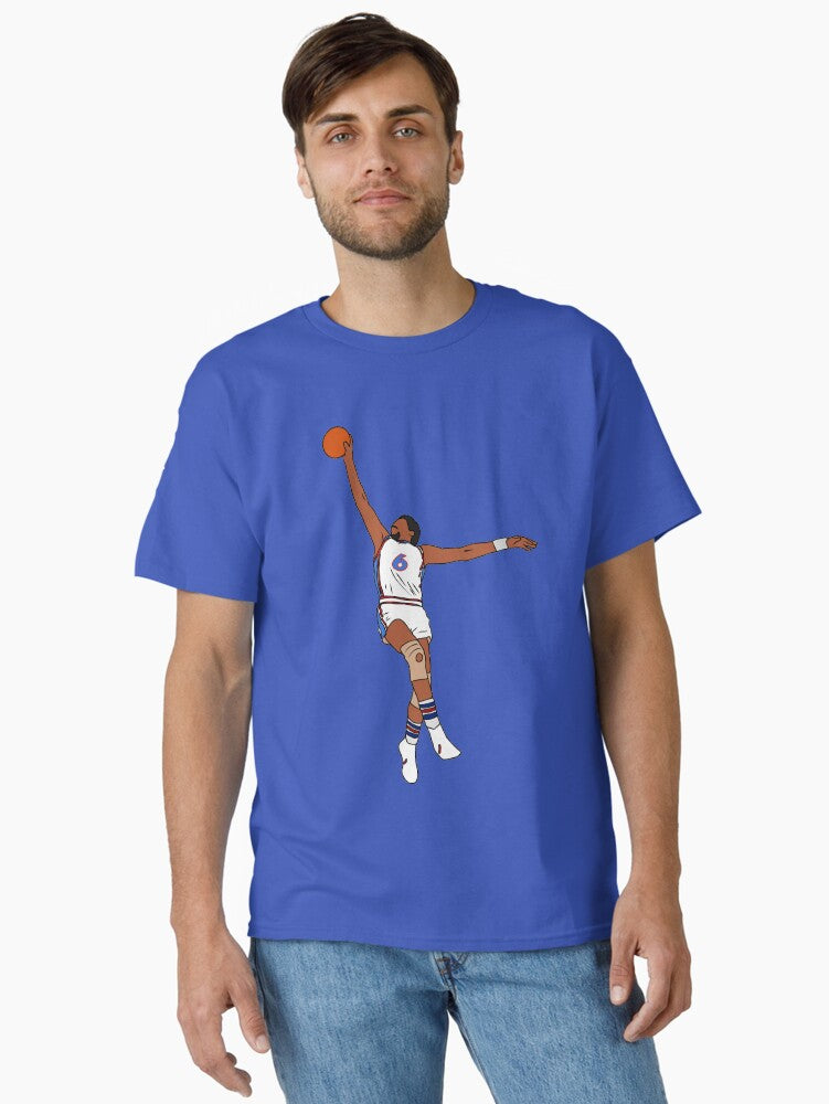 Julius Erving Dunk Classic T-shirt | Trendy Graphic Tee | Casual Unisex T-shirt