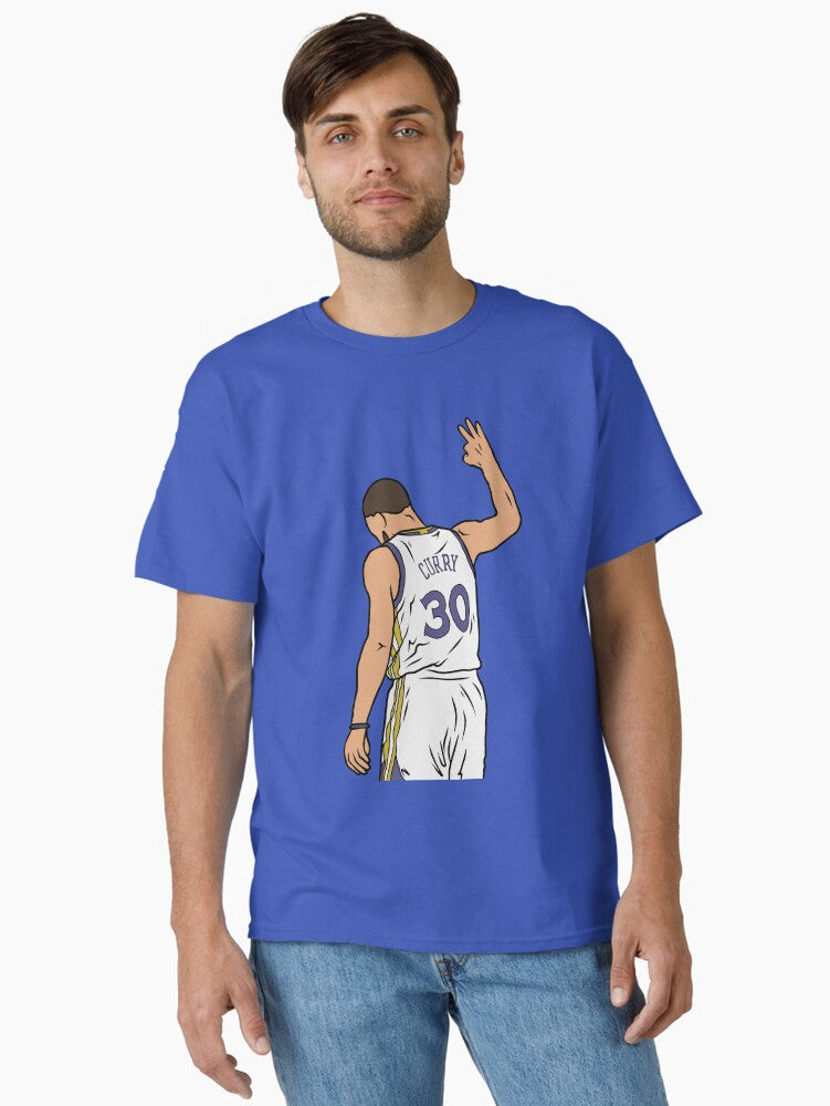 Steph 3 Point Celebration Classic T-shirt | Trendy Graphic Tee | Casual Unisex T-shirt