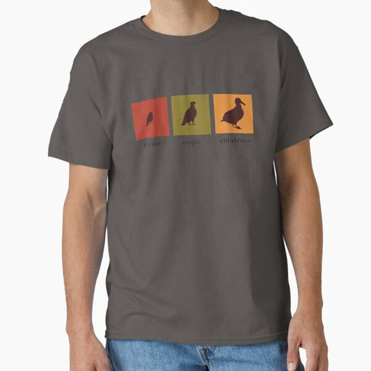 Golf Birdie Eagle Albatross (Black Text, Fall Colors) Classic T-Shirt for Sale by kkhanart
