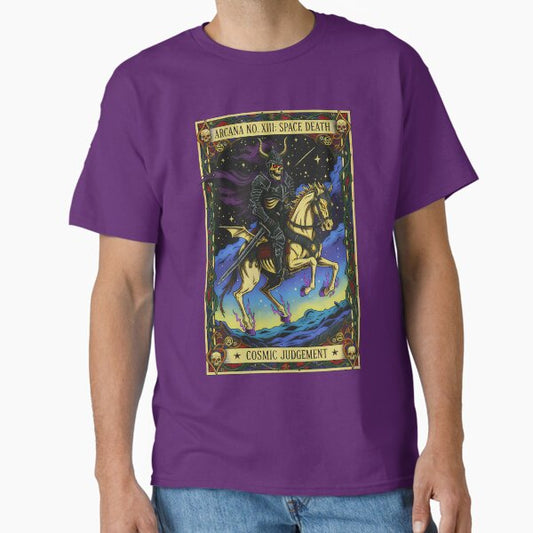 Space Death Tarot Card: Cosmic Judgement Arcana XIII Classic T-Shirt for Sale by CoffinsArt