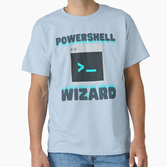 Powershell Wizard Classic T-Shirt for Sale by ShadowGrey