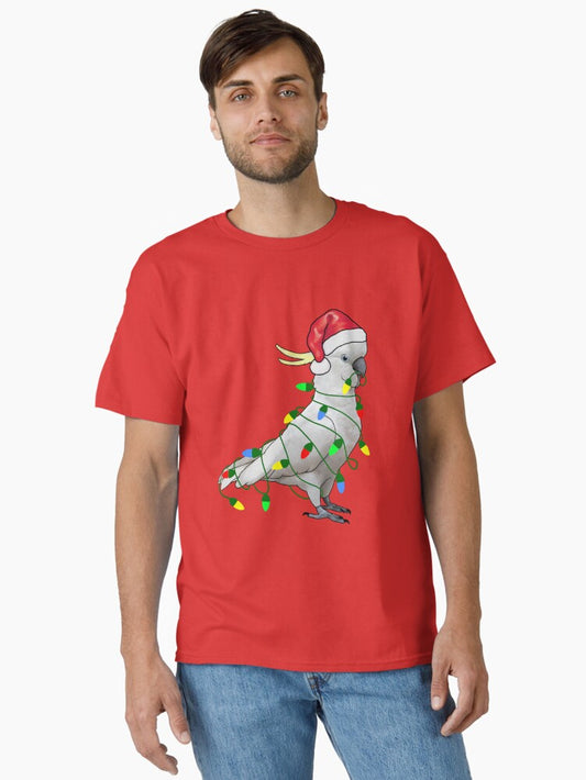 Extra Festive Cockatoo Classic TShirt T-Shirt | Best-Selling Design | Limited Christmas Style