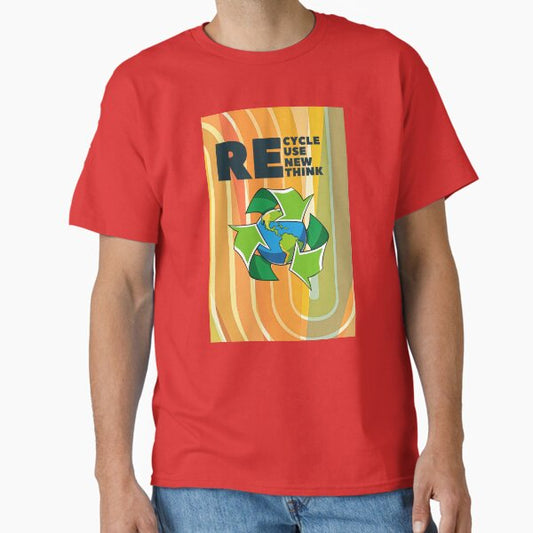 "recycle reuse renew rethink - Eco-Friendly Design for Sustainable Living" Classic T-Shirt for Sale by Dream-Palette