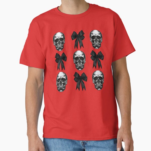 Coquette and Goth Skull and Bows Classic T-Shirt for Sale by ajollycreation