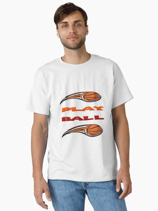 Basket Ball Ball Classic T-shirt | Trendy Graphic Tee | Casual Unisex T-shirt