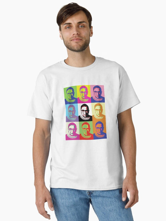 Notorious RBG Feminist Andy Warhol T-Shirt Classic T-Shirt T-Shirt | High-Quality Print | Perfect For Daily Wear