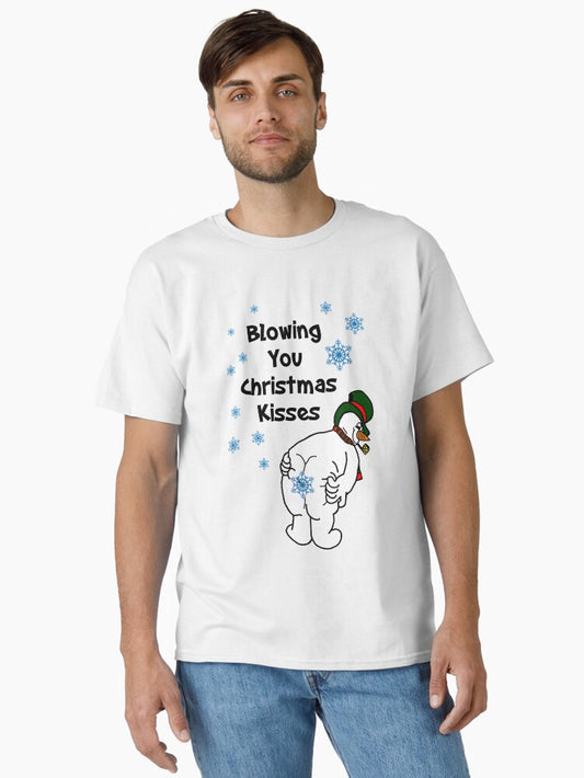Blowing You Christmas Kisses Classic TShirt T-Shirt | Cute Festive Style | Trending Festive Apparel