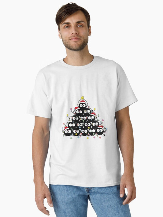 Soot Sprites Christmas Tree Spirited Away Classic TShirt T-Shirt | Vintage Christmas Look | Trending Festive Apparel