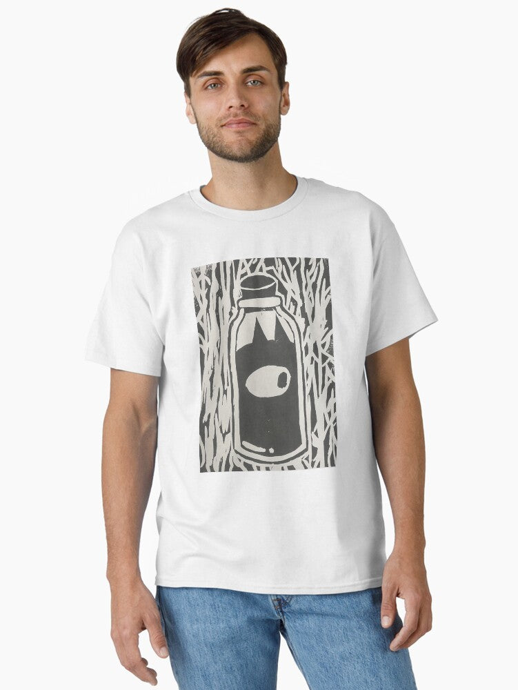 Luci in a glass linoprint Premium Scoop Classic T-Shirt Poster | Aesthetic Graphic | Trending Now