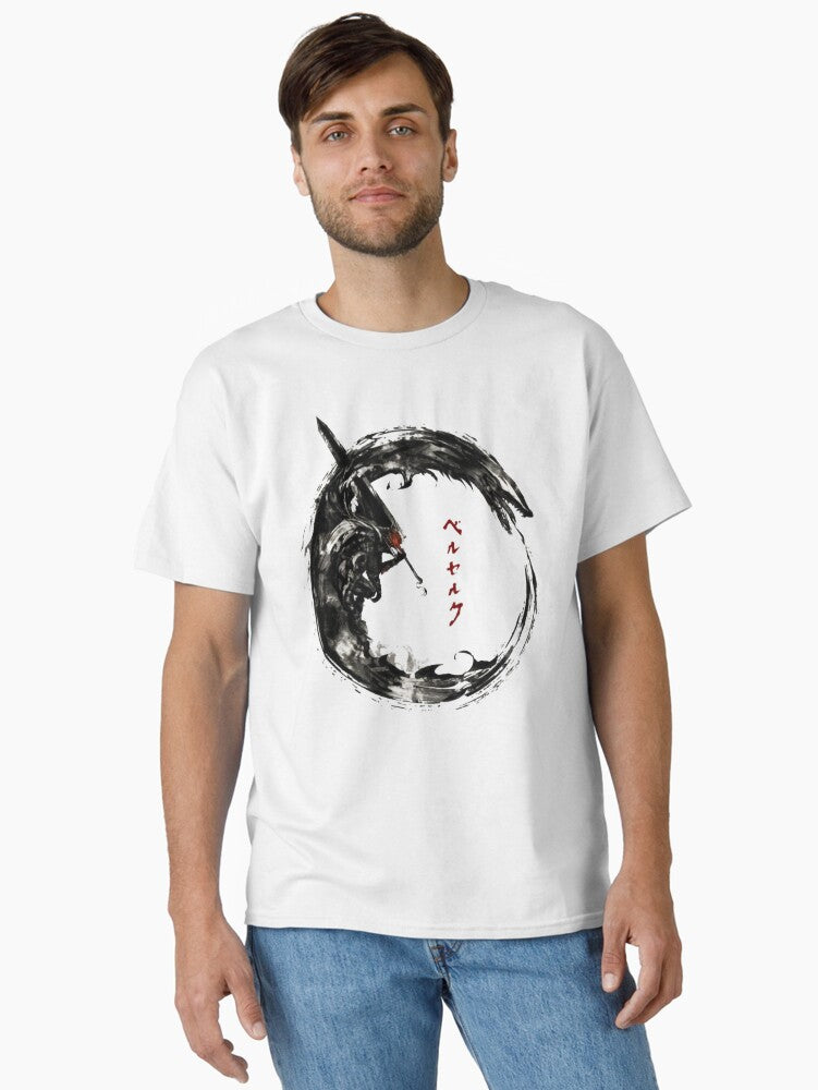 Black Swordsman Classic T-shirt | Trendy Graphic Tee | Casual Unisex T-shirt