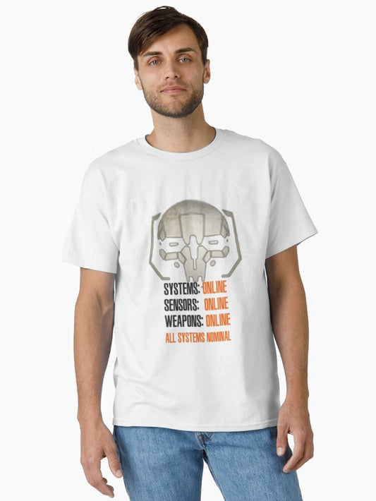 Mechwarrior All Systems Nominal Active Classic T-shirt | Premium Basketball Jersey | Fan Edition Apparel
