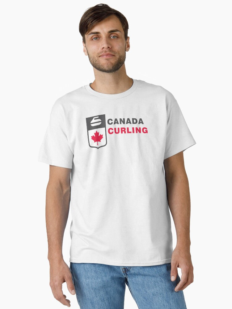 Canada Curling Classic T-shirt | Trendy Graphic Tee | Casual Unisex T-shirt