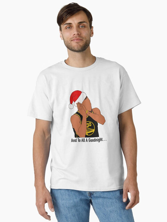 Steph Curry Night Night Christmas Classic T-shirt | Trendy Graphic Tee | Casual Unisex T-shirt
