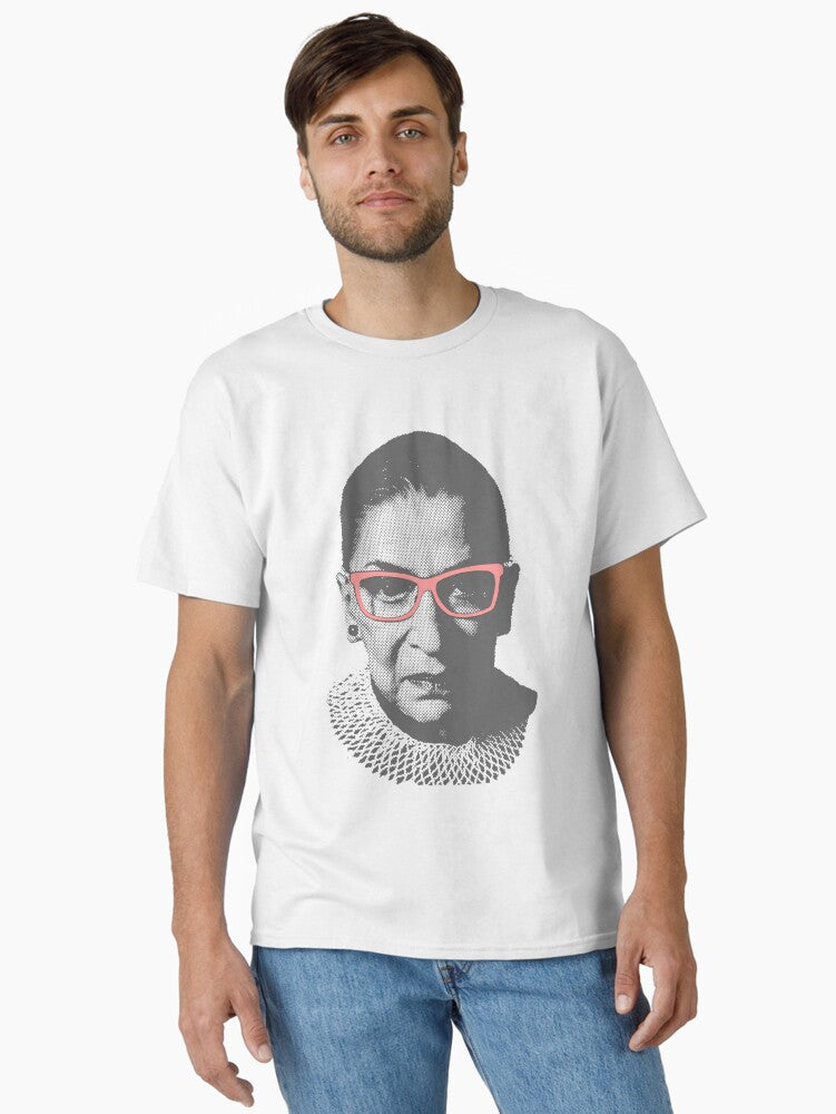 Ruth Bader Ginsburg RBG With Pink Glasses Classic T-Shirt T-Shirt | Best-Selling Artwork | Trending Now