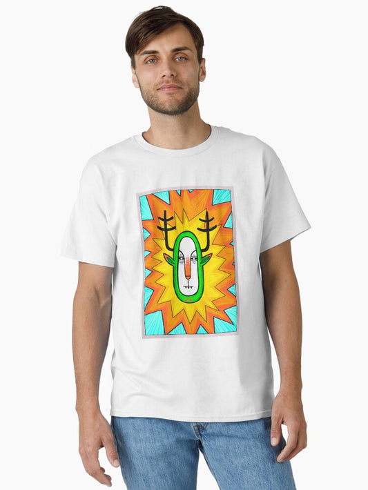 Girl Who Loves Anime Cute Animal Deer Color Art Awesome Anime Classic T-Shirt T-Shirt | Best-Selling Artwork | Must-Have Style