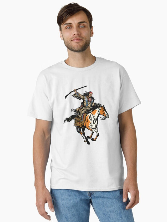 Native Indian Warrior Classic T-shirt | Premium Basketball Jersey | Fan Edition Apparel