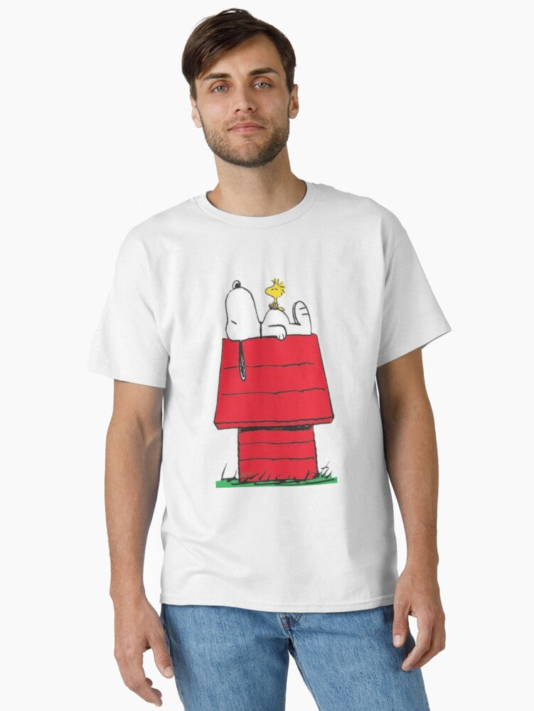 Snoopy Woodstock Chill on the Doghouse Roof Classic TShirt T-Shirt | Best-Selling Design | Top Pick For Gifting