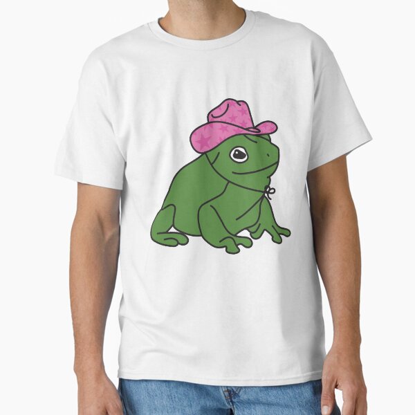 Frog With A Pink Cowboy Hat Classic T-Shirt for Sale by abigailwiley