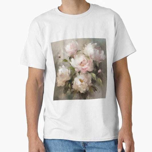 Coquette aesthetic vintage painting of a bouquet of flowers Classic T-Shirt by CoquetteArt
