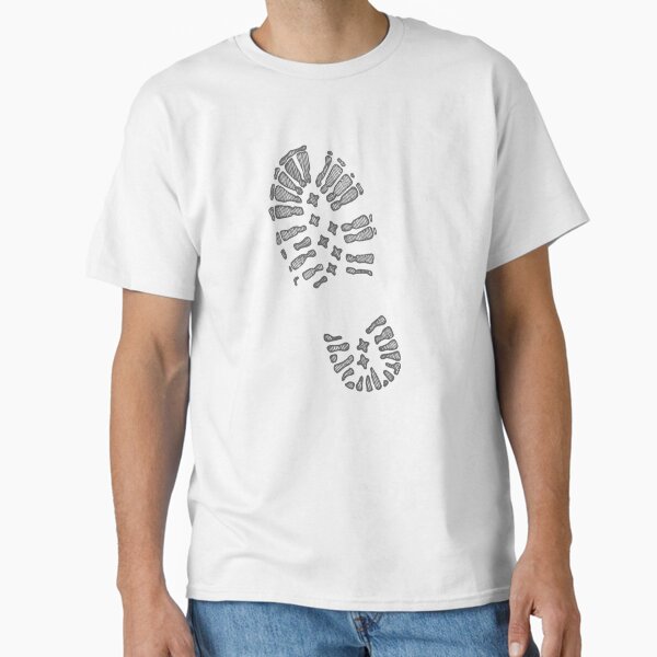 hiking bootprint Classic T-Shirt for Sale by heinmk