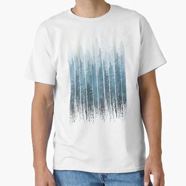 Grunge Dripping Turquoise Misty Forest Classic T-Shirt for Sale by maryedenoa
