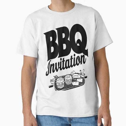 Invitation BBQ T-shirt  Classic T-Shirt for Sale by kbrtex