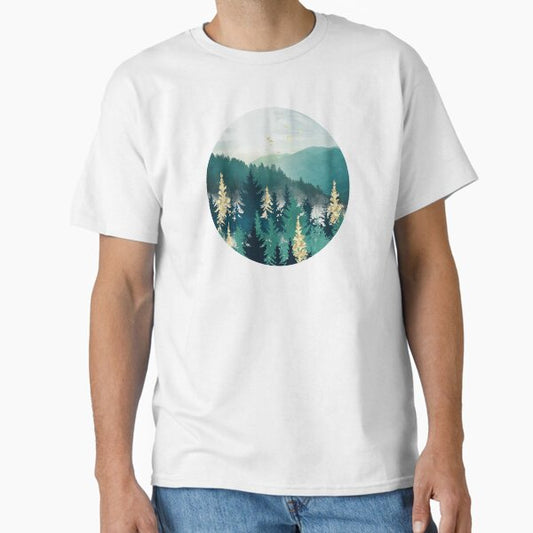 Blue Forest Mist Classic T-Shirt for Sale by spacefrogdesign
