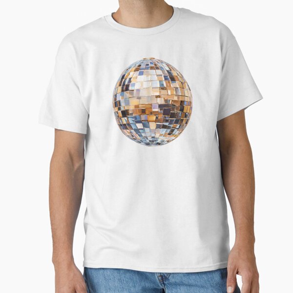 Blue Disco Ball denim, retro preppy y2k, maximalist, 80s Classic T-Shirt for Sale by ArticraftShop
