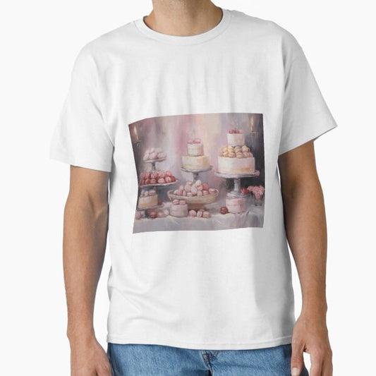 Coquette aesthetic vintage painting of pastries Classic T-Shirt for Sale by CoquetteArt
