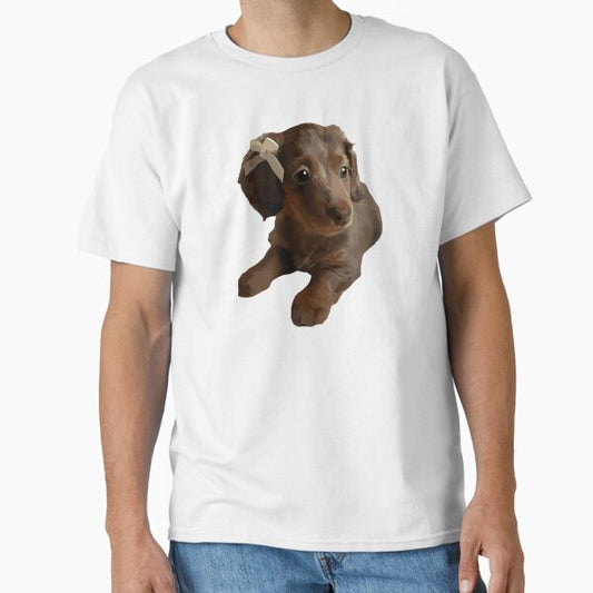 Coquette Puppy With Preppy Bows Classic T-Shirt for Sale by lea-lani