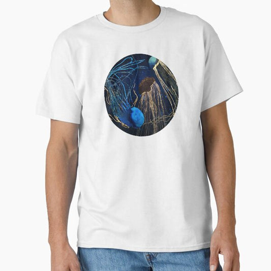 Metallic Jellyfish IV Classic T-Shirt for Sale by spacefrogdesign