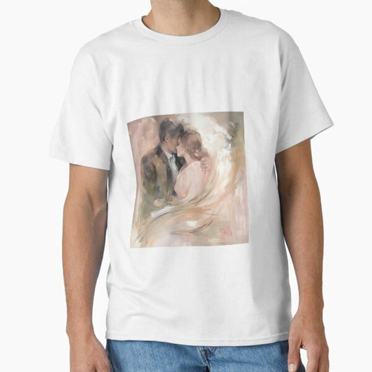 Coquette aesthetic vintage painting of a couple Classic T-Shirt for Sale by CoquetteArt