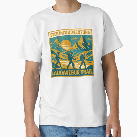 Laugavegur Trail: Step Into Adventure Classic T-Shirt for Sale by Karimamhmdi