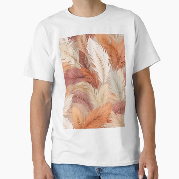 Coquette fluffy feathers pattern Classic T-Shirt for Sale by Designbes