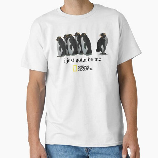 national geographic penguin merch Classic T-Shirt for Sale by Jon-Kelly-Green