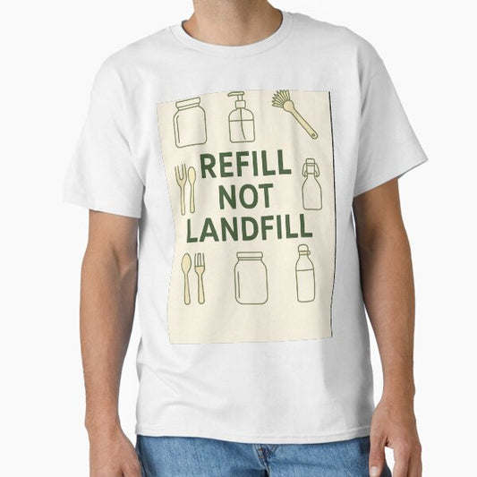 "♻️ Refill Not Landfill" Classic T-Shirt for Sale by GamerGearTees